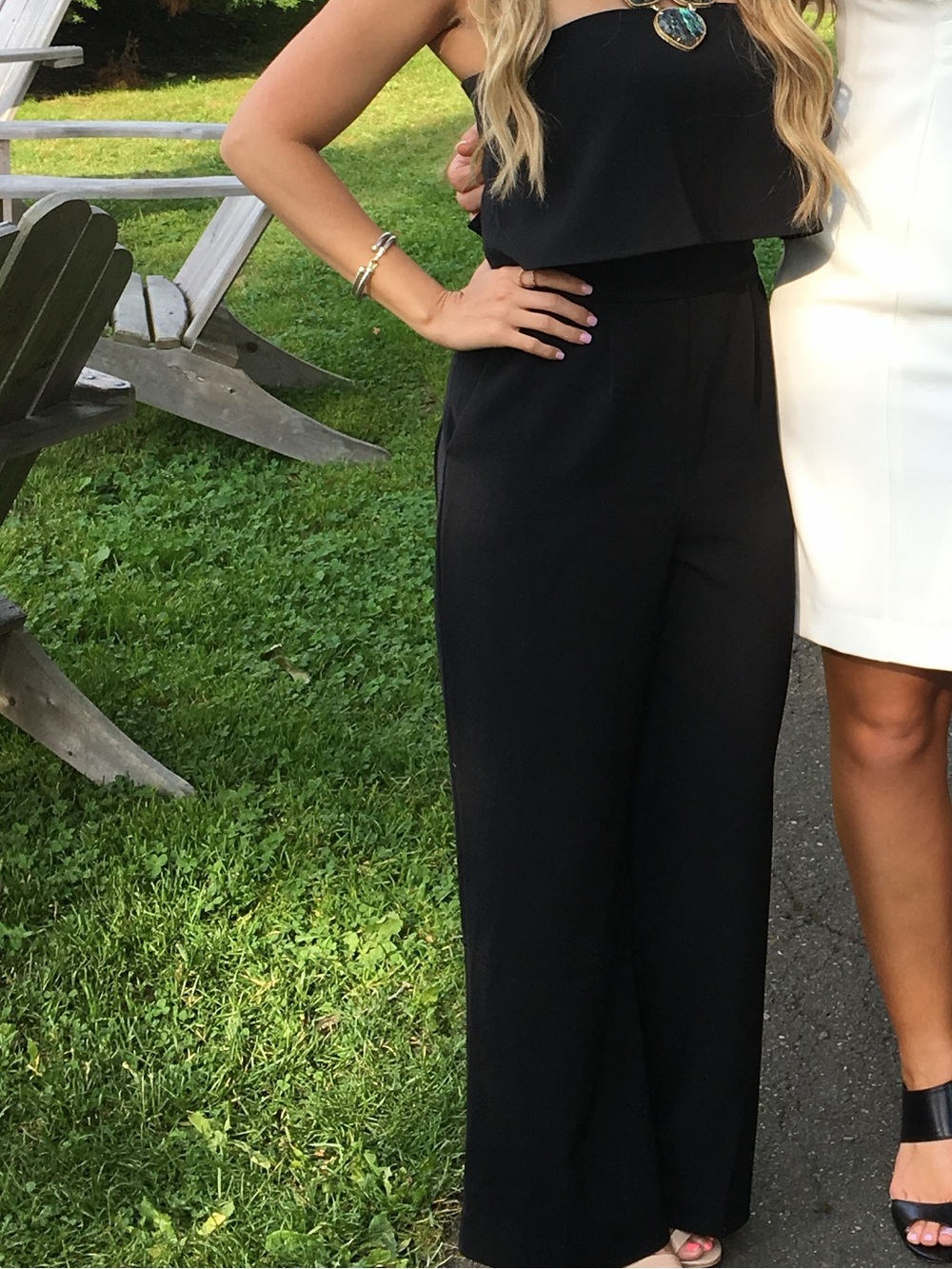 Strapless Black Jumpsuit - Women's Evening Jumpsuit